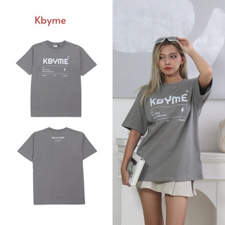 Áo thun oversize Grey Kbyme Tee cotton 100% form unisex