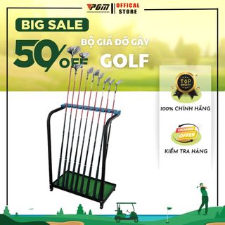 Giá Gậy Golf, Giá Đỡ Gậy Golf, PGM, Bộ Giá Để Gậy Golf 9 Lỗ Chắc Chắn, Chống Ăn Mòn