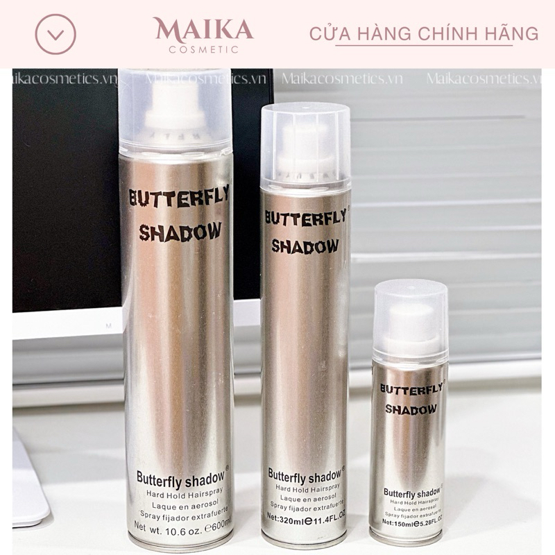 [HÀNG CTY] XỊT GÔM GIỮ NẾP TÓC BUTTERFLY SHADOW 150ml / 320ml / 600ml