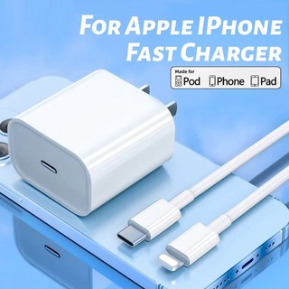 Bộ Củ Cáp Sạc Nhanh 20W An Toàn Không Nóng Máy Dây sạc Type-C cho Iphone Bảo Hành 12 Tháng