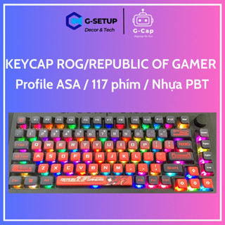 Keycap pudding ROG Republic of Gamers ASA PBT chất lượng cao 117 phím