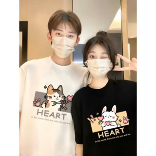  Áo thun cặp đôi nam nữ form rộng Local Brand unisex áo phông bạn thân vải cotton 