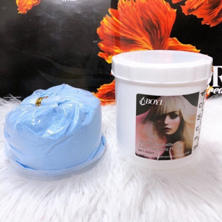Bột tẩy tóc Boyi 500g chuyên dùng cho salon, Bột tẩy màu xanh mịn Hàng Chính Hãng