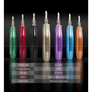 Máy pen e2 phun xăm môi logo chìm chính hãng, máy pen mini e2 tattoo bảo hành 6 tháng