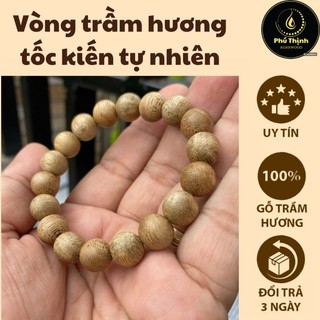 Vòng trầm hương tốc kiến tự nhiên, vòng tay phong thủy mang lại sự bình an may mắn và tài lộc