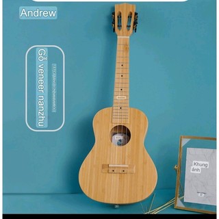 Đàn Ukulele Full solid Bamboo dài 23inch,cây tre tự nhiên cao cấp