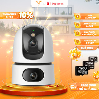 Camera WIFI Trong Nhà IMOU 2 Mắt Ranger Dual IPC-S2XP-6M0WEDXoay 360 độ, Đàm Thoại 2 Chiều - Bảo Hành 2 Năm FNK VISION