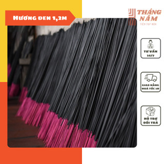 Hương đen sạch 20 nén dài 1,2m chính gốc làng Chóa, nén hương to, mùi thơm mát, se tay truyền thống