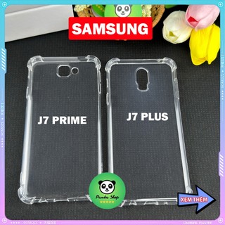 Ốp Samsung J7 PLUS / J7 PRIME Bảo Vệ Cam, Chống Sốc, Trong Suốt, Silicon