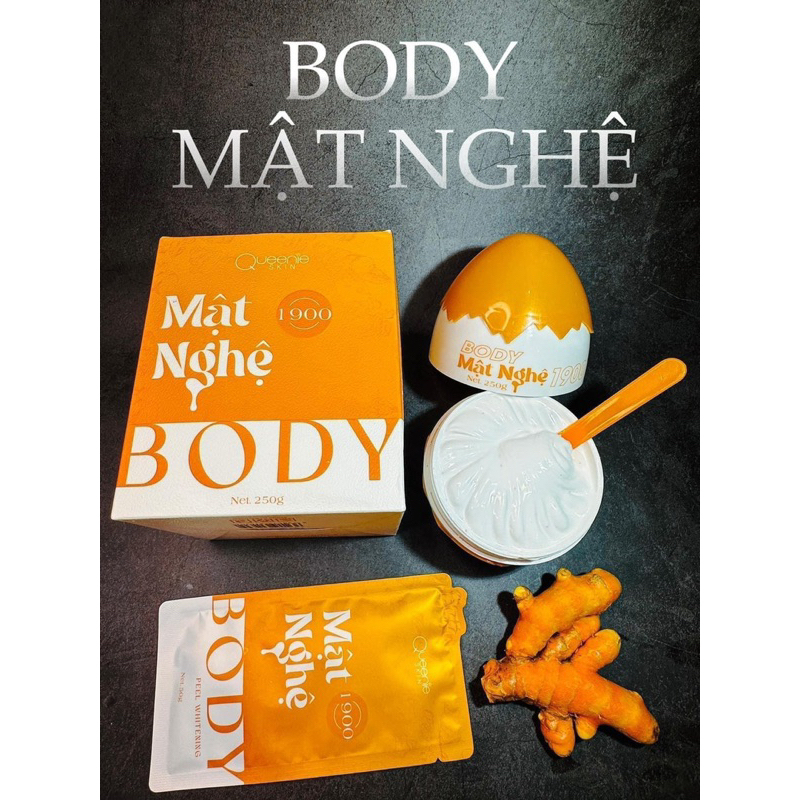 kem Body mật nghệ 1900 body Trứng Vàng Queenie skin 250 gram (Chính hãng)