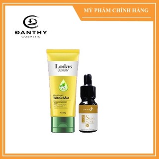 Sữa rửa mặt và serum mụn đan thy
