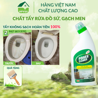 Tẩy Trắng Bồn Cầu, Bồn Rửa Mặt, Lavabo, Gạch Men, Đồ Bằng Sứ Ố Vàng Xỉn Màu Chính Hãng HPVIET, Nước Tẩy Rửa Đa Năng