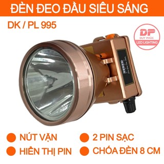 Đèn đội đầu 100w dk995 , hiển thị pin , đèn pin led sạc điện , siêu sáng