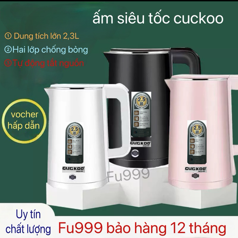 ấm đun nước GD-ST20, ấm siêu tốc 2,5L