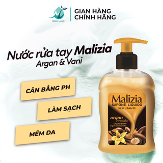 Nước rửa tay dưỡng da Malizia tinh dầu Argan và Vani 300 ml