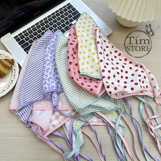 Khăn bandana tam giác trùm đầu turban đa năng TÍM STORE phụ kiện băng đô thời trang