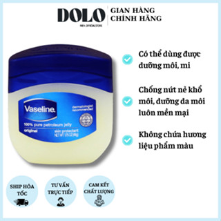  Sáp dưỡng ẩm đa năng VASELINE  Dưỡng môi,mi,.. Pure Petroleum Jelly Original Mỹ - Weilaiya - 