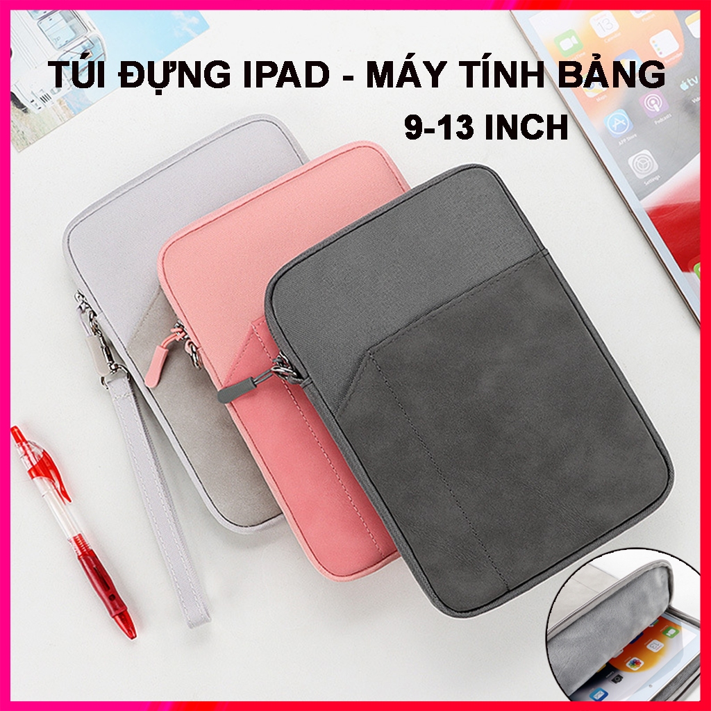 Túi đựng ipad chống sốc, bao da ipad pro 11 inch, Túi đựng máy tính bảng kiêm túi chống sốc ipad 9 i