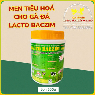 Men tiêu hóa Lacto Baczim Hủ 500g hỗ trợ tiêu hoá cho gà