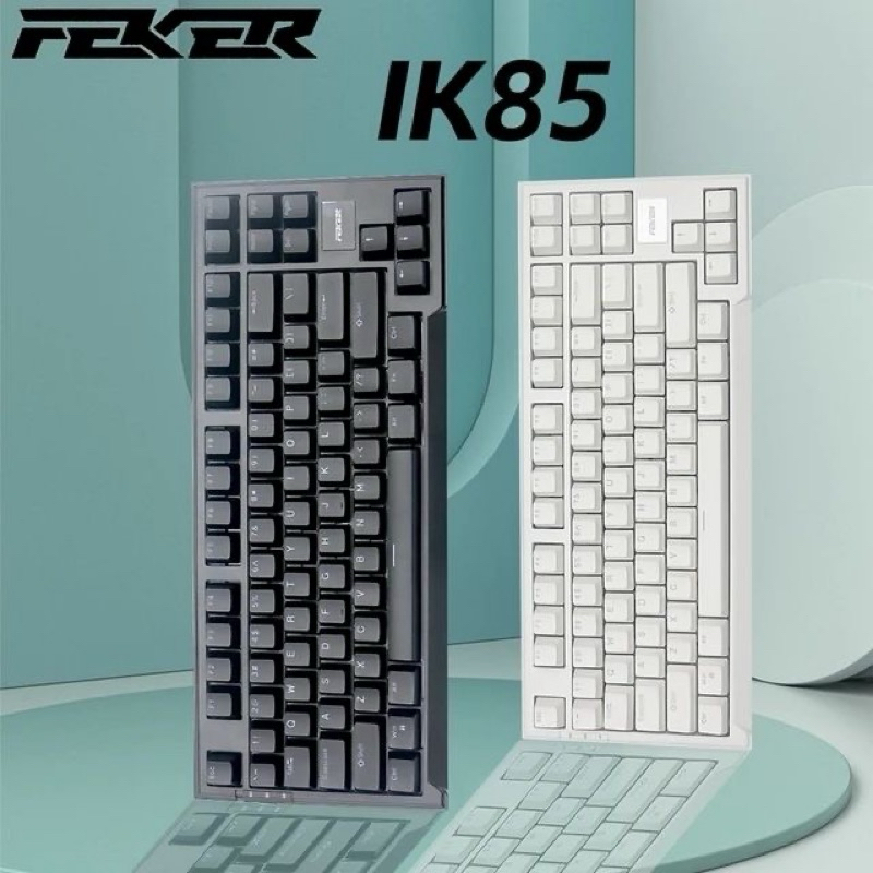 (New) Bàn phím cơ không dây Feker IK85 Plus  / 3 mode / Mạch xuôi / Led RGB / Gasket mount /Hotswap 