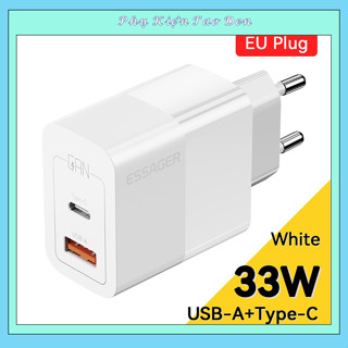 Củ Sạc Nhanh essager 33w Cổng type C và essager 10w Cổng USB cho điện thoại iphone- samsung-xiaomi