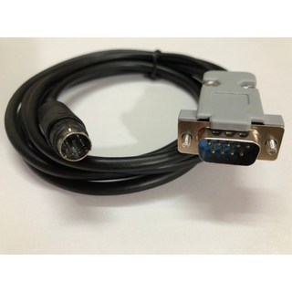 Cáp Truyền Thông Lập Trình Mini Din 6 Pin Male đến RS232 DB9 Pin Male 2M dùng cho PLC Mitsubishi Q Series đến HMI OMRON