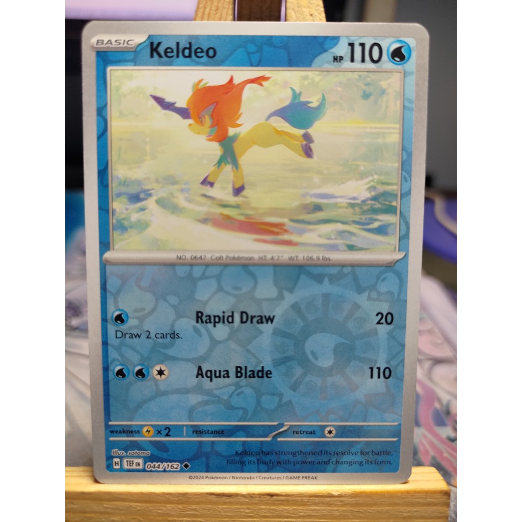 [KW2 Pokemon] [EN] Thẻ Pokemon Keldeo - 044/162 - Uncommon