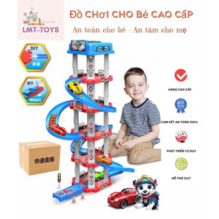 Đồ Chơi Cầu Trượt Đường Đua Bãi Đỗ Xe Ô Tô Cao Cấp Cho Bé LMT-TOYS, Đồ Chơi Mô hình
