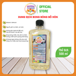 500ml Dung dịch thổi bong bóng xà phòng từ quả bồ hòn, MADE IN VN  (100% NATURAL bubble solution for kids)