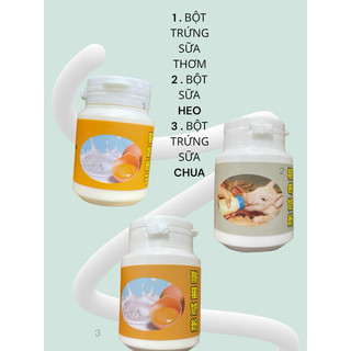 Combo 3 lọ bột trứng sữa thơm + trứng sữa chua + sữa heo