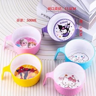 🌸chén bát có quai cầm hello kitty doremon & friends