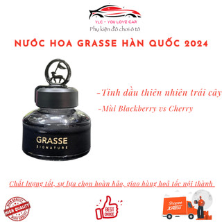  Nước hoa ô tô cao cấp Grasse Signature Blackberry Cherry Mùi Thơm quả dâu đen và anh đào X2 tinh dầu 