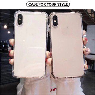 Ốp lưng OPPO A1K/Realme C2 chống sốc trong silicon dẻo trong viền 4 cạnh gờ