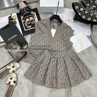 [CÓ SẴN] Set Váy Cổ Tim Đì O Kiều Trang Basic Hot Hit