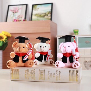 Móc khóa Gấu Bông Tốt Nghiệp 12CM, Gấu Bông 12cm Treo Balo, Móc khóa Gấu Nâu - VN98 Flowers 