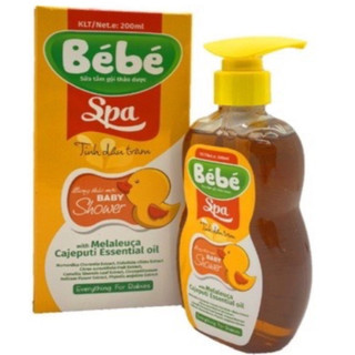 Sữa tắm gội thảo dược Bebe Spa - Tinh dầu tràm , hương thảo mộc baby shower cho bé