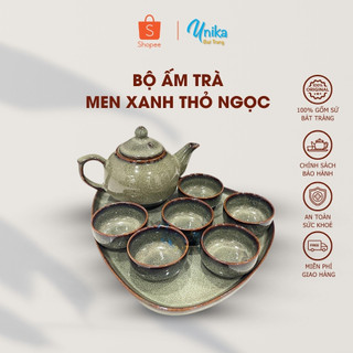 Bộ Ấm Chè Men Thỏ Ngọc Cao Cấp ACTR-01 - Bộ Ấm Trà Gốm Sứ Men Thỏ Ngọc Đẳng Cấp - Gốm Sứ Bát Tràng