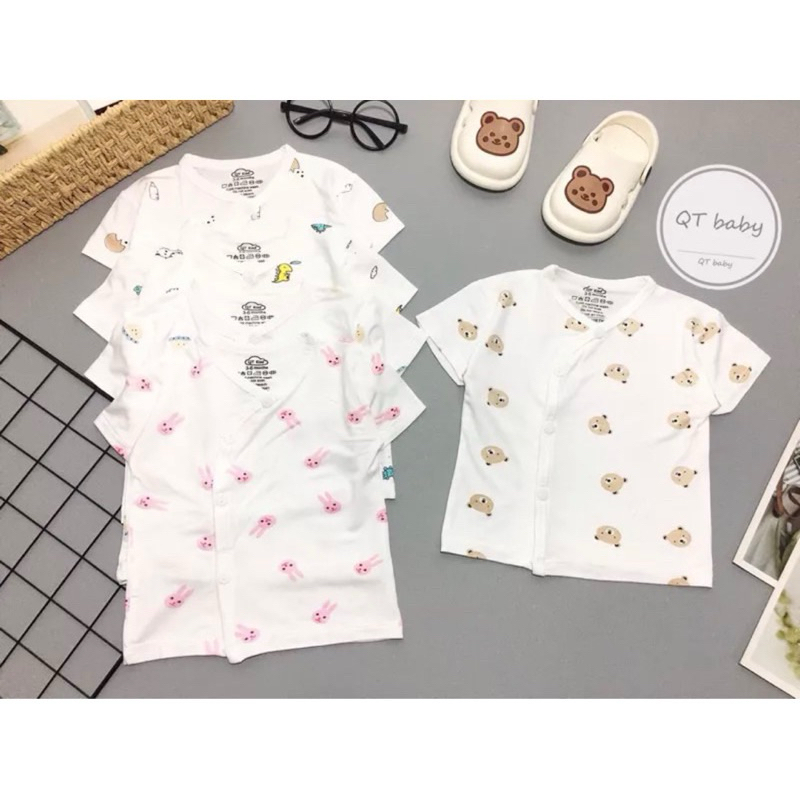 Combo 5  Áo Cộc Tay Họa Tiết Chất Pettit Cho Bé VT-MV- Monbee Kids Chất Liệu Mềm Mịn