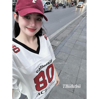 Áo Phông Bóng Chày Số 80 Hot Hit