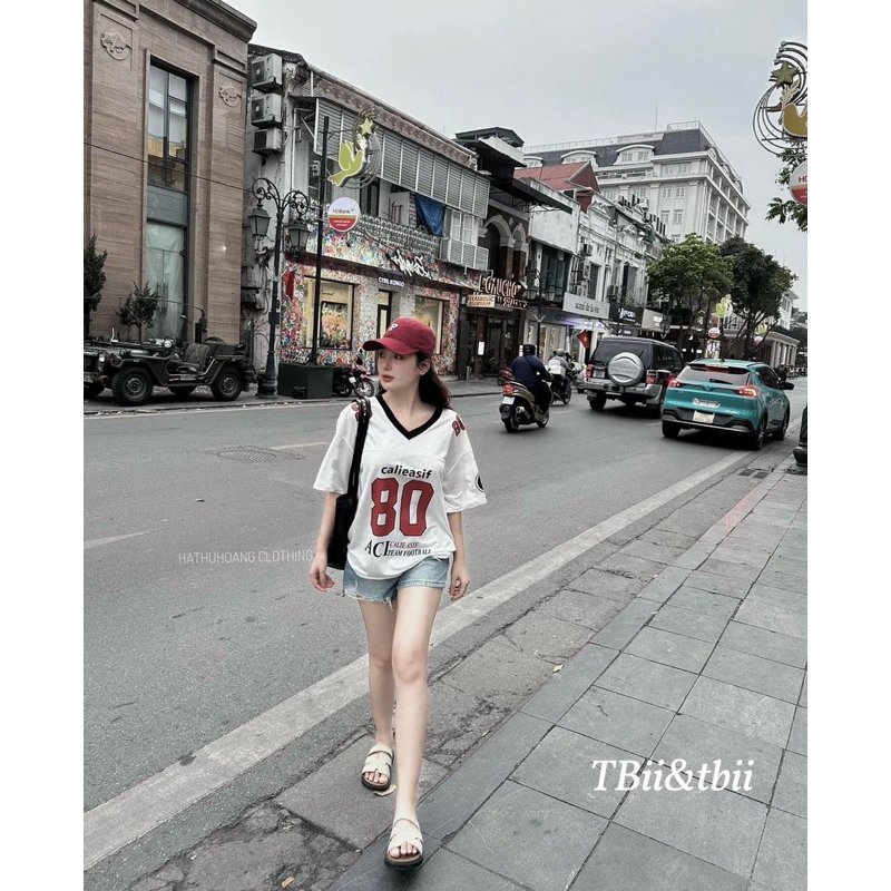 Áo Phông Bóng Chày Số 80 Hot Hit