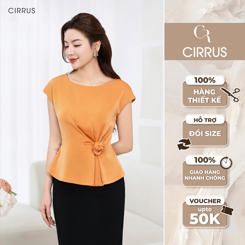 Áo sơ mi Cirrus lụa ngọc trai 140280