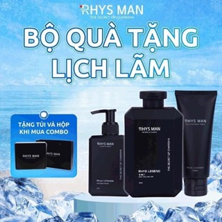   tặng HỘP  combo- Sữa tắm gội nam 3 in1 350 ml & Dung dịch vệ sinh nam 120ml RHYSMAN & Sữa rửa mặt 100ml 