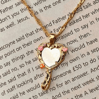   MELACY  Vòng cổ Magic Mirror BELLE DISNEY soi được Bạc S925 Tặng hộp đựng vòng cổ  ảnh thật  