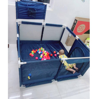 [FREESHIP] Nhà bóng cho bé, Quây bóng lều chơi bóng cho bé khung inox hình vuông (tặng kèm 20 bóng)