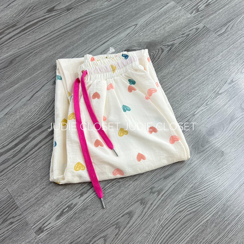 Quần Baggy Nữ Cạp Cao,Quần Nữ Dáng Lửng Hình In Chất Thô Mềm Nhiều Màu Kèm Dây Rút JUDIE.Closet | BigBuy360 - bigbuy360.vn