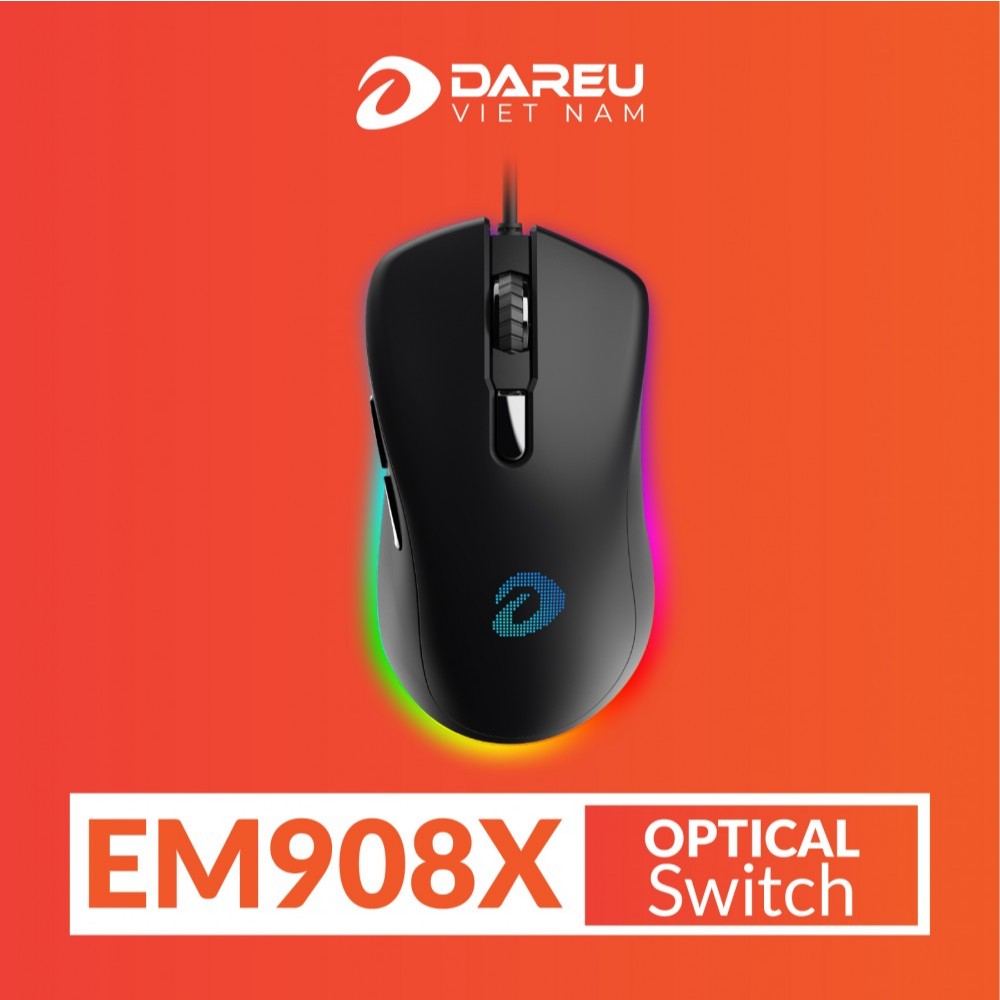 Chuột Gaming Dareu EM908X - Optical Switch (LED RGB, BRAVO sensor) | BigBuy360 - bigbuy360.vn