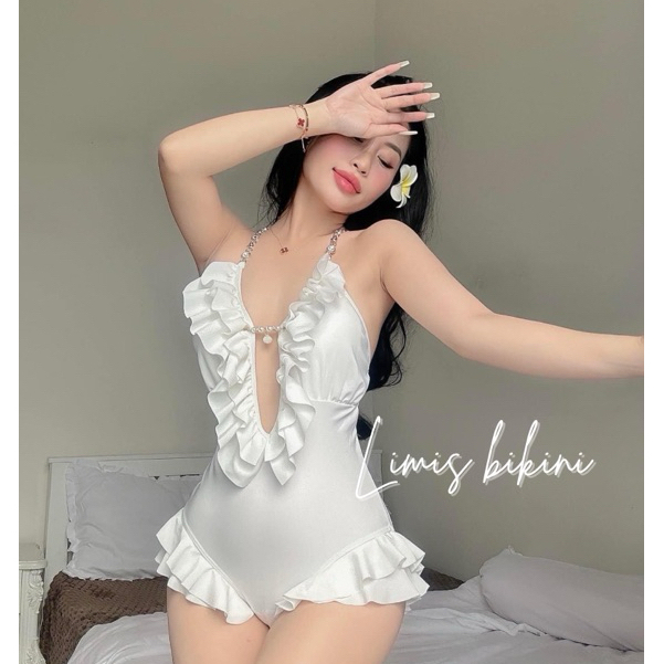 Bikini 1 mảnh viền bèo QC cao cấp - Limisbikini