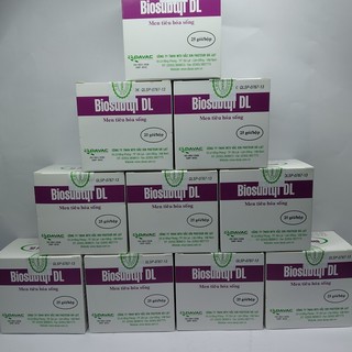 Combo 10 hộp men tiêu hóa sống biosubtyl dl hộp 25 gói