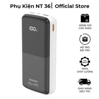Sạc dự phòng Sendem PH90 20000Mah sạc nhanh 66W/PD20W Chính Hãng HTH TECHNOLOGICAL