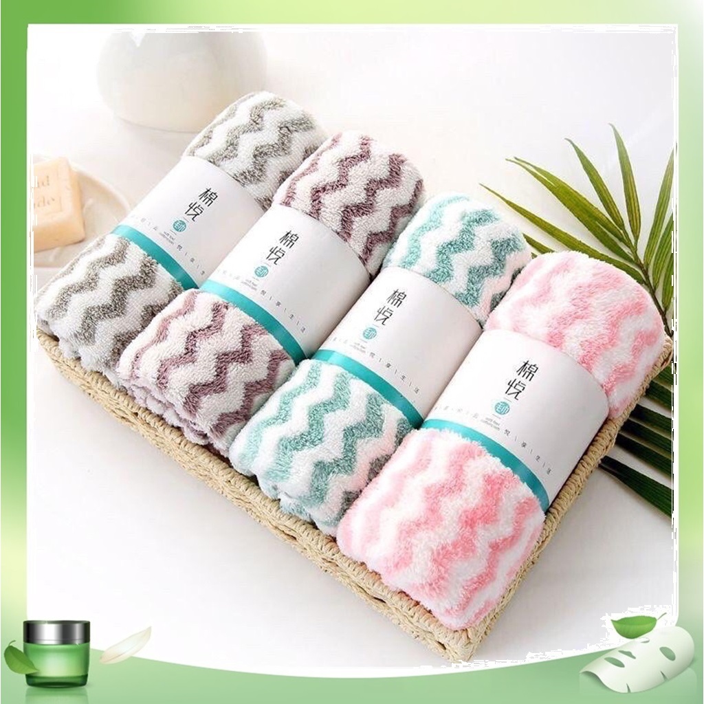 [Hàng Tặng] Khăn Mặt Lông Cừu Xuất Hàn 30 x 50cm